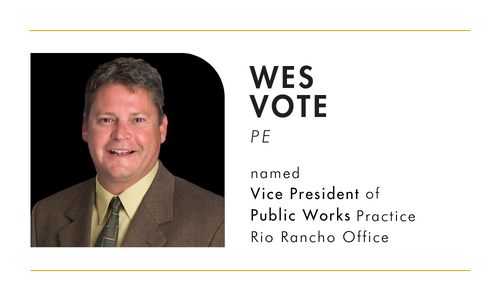 Wes Vote VP Announcement